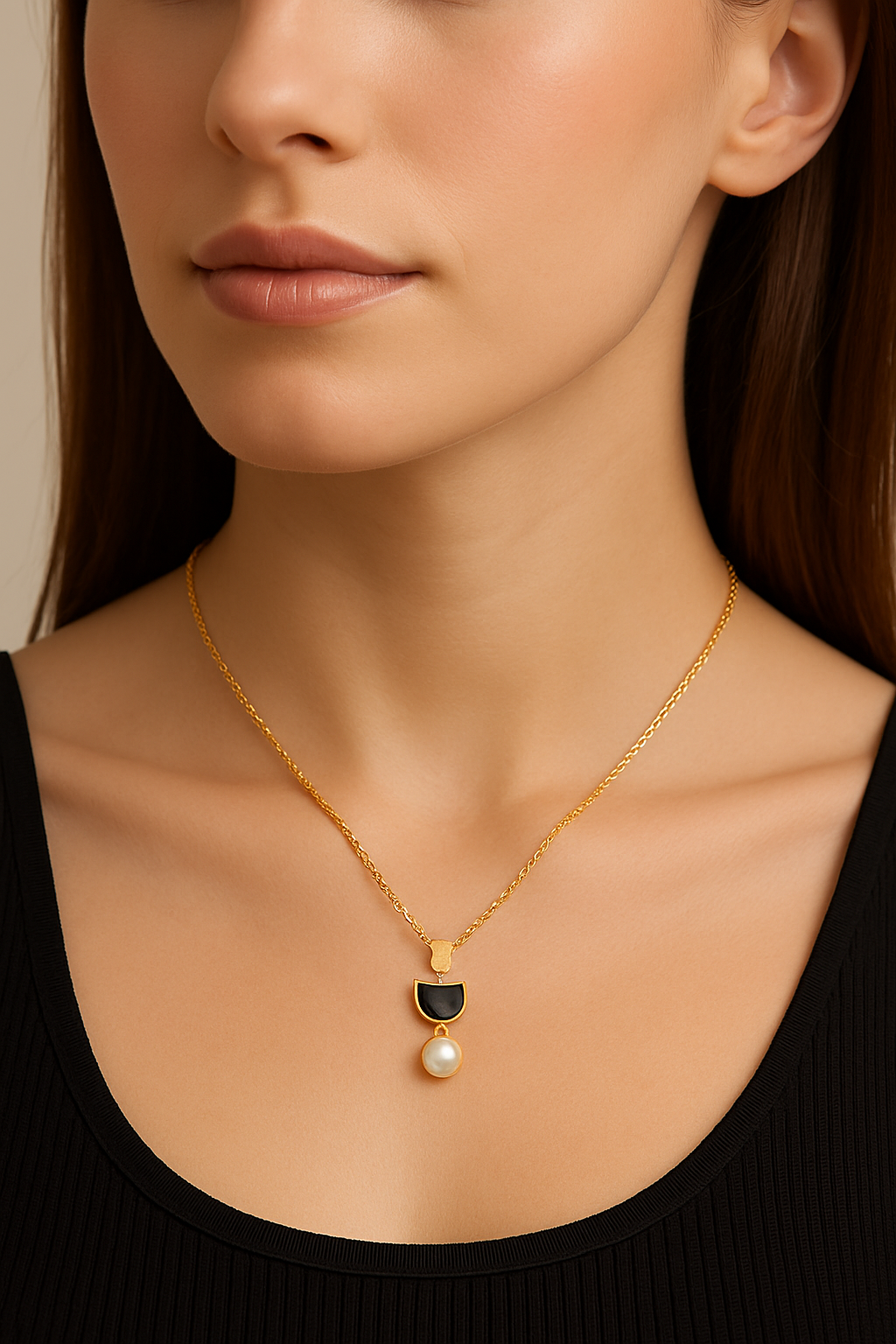 LP Jewels Stylish Cat Shaped Pearl Pendant Jewelry