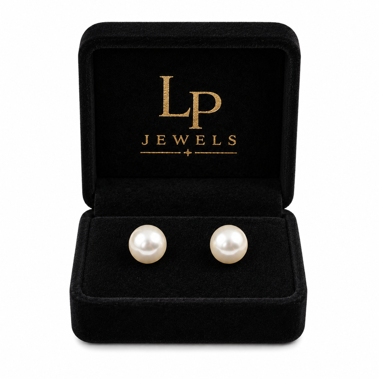 LP JEWELS South Sea Pearl Stud Earrings for Women | Elegant 5.5 mm Pearl Earrings
