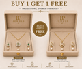 Green Stone & Pearl Pendant Set Combo | B1G1 Free