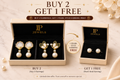 Pearl Elegance Earring Combo Set for Women | 3-Pair Pearl & Gold-Tone Earrings | LP Jewels