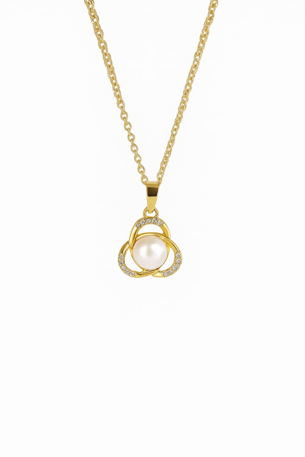 LP Jewels Gold-Plated Pearl Pendant Necklace