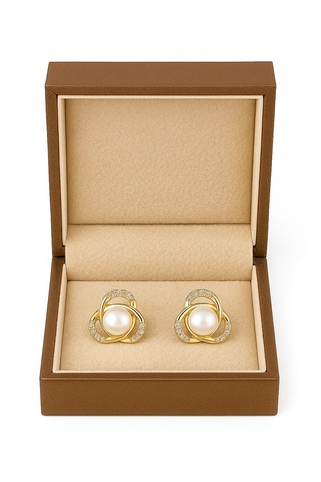 Luxury Pearl & Butterfly Earrings Combo Set – Premium 2-Pair Gift Box
