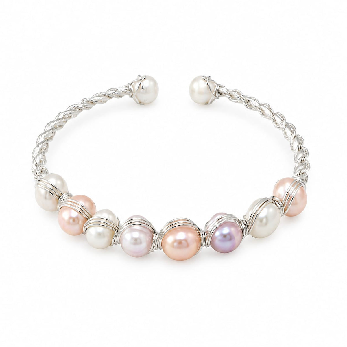 Multicolor Pearl Bracelet for Women | Silver-Tone | LP JEWELS