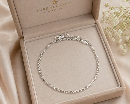 Minimal Dual Chain Silver Payal