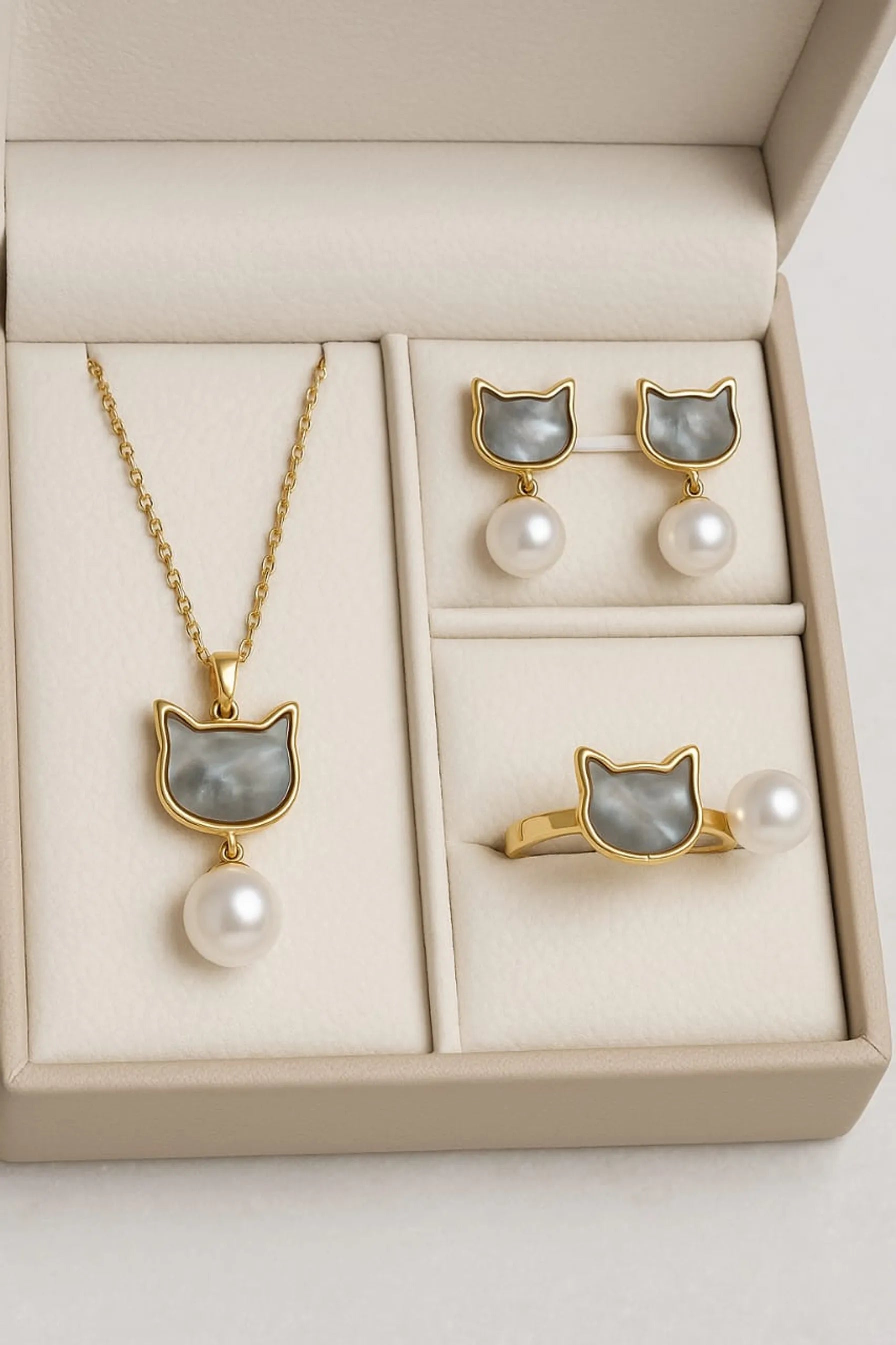 Chic Cat Pearl  Combo Set