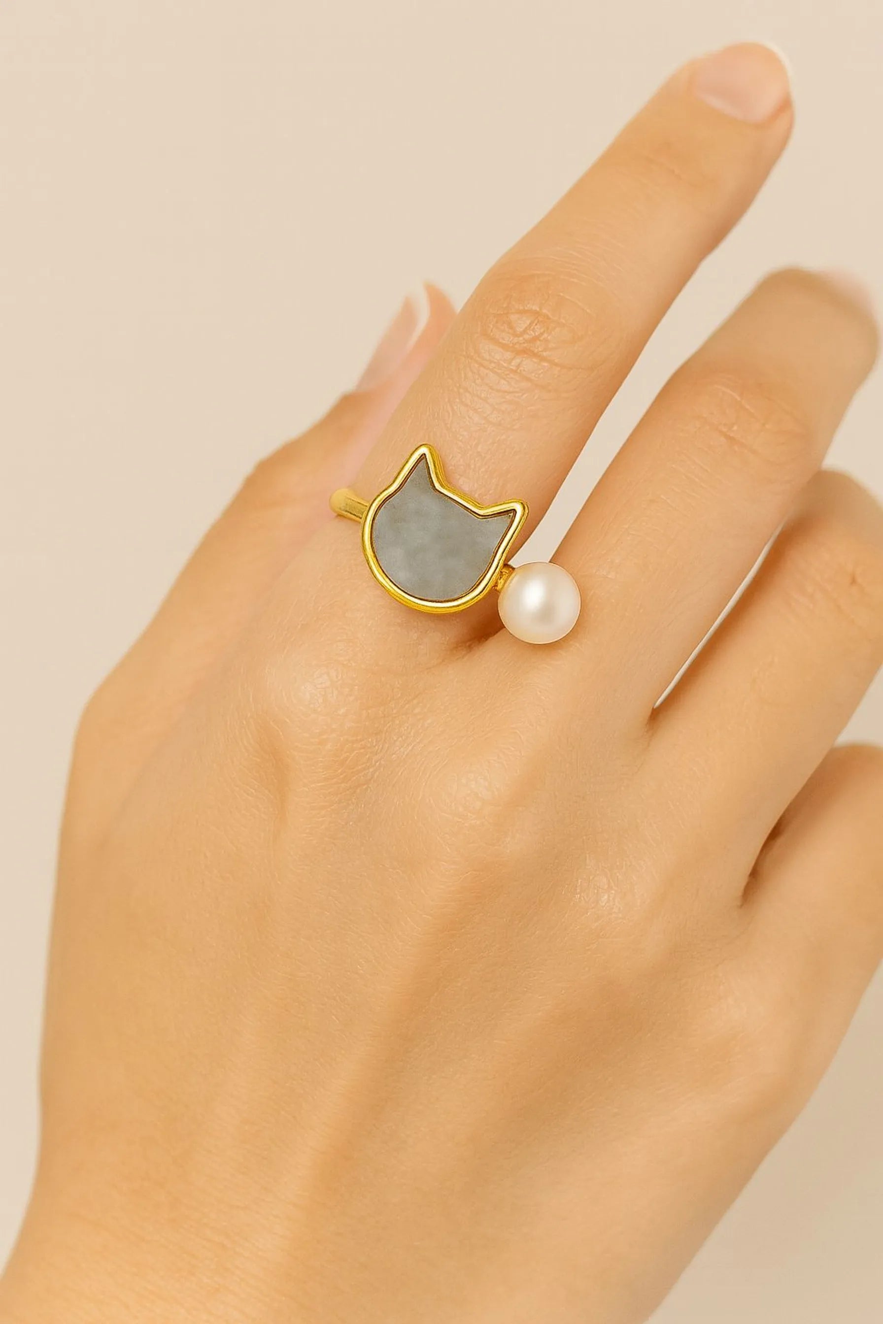 LP Jewels Unique Cat Design Ring