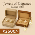 Elegant Freshwater Pearl Earring Combo Set – 3 Pairs for Every Occasion | LP Jewels