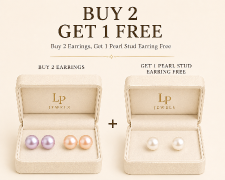 Pearl Stud Earrings Combo Offer | Buy 2, Get 1 Free