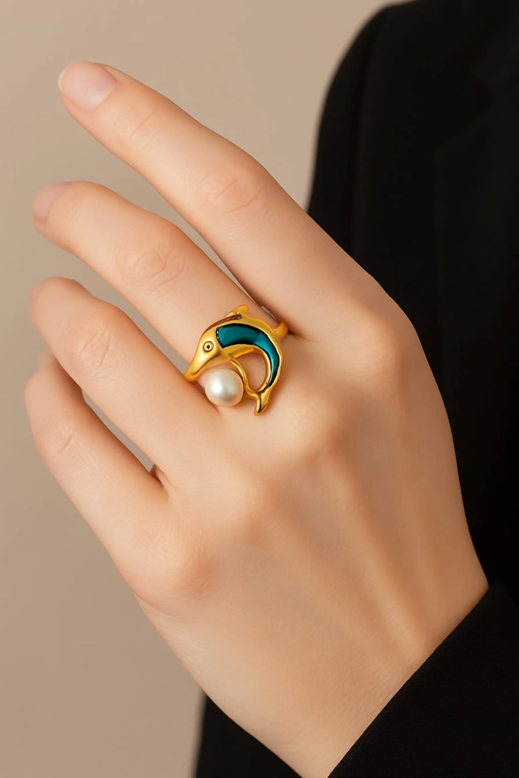 LP JEWELS Dolphin Adjustable Ring