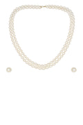 Elegant Double Line Pearl Necklace