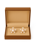 Blush Bloom Floral Pearl Earrings