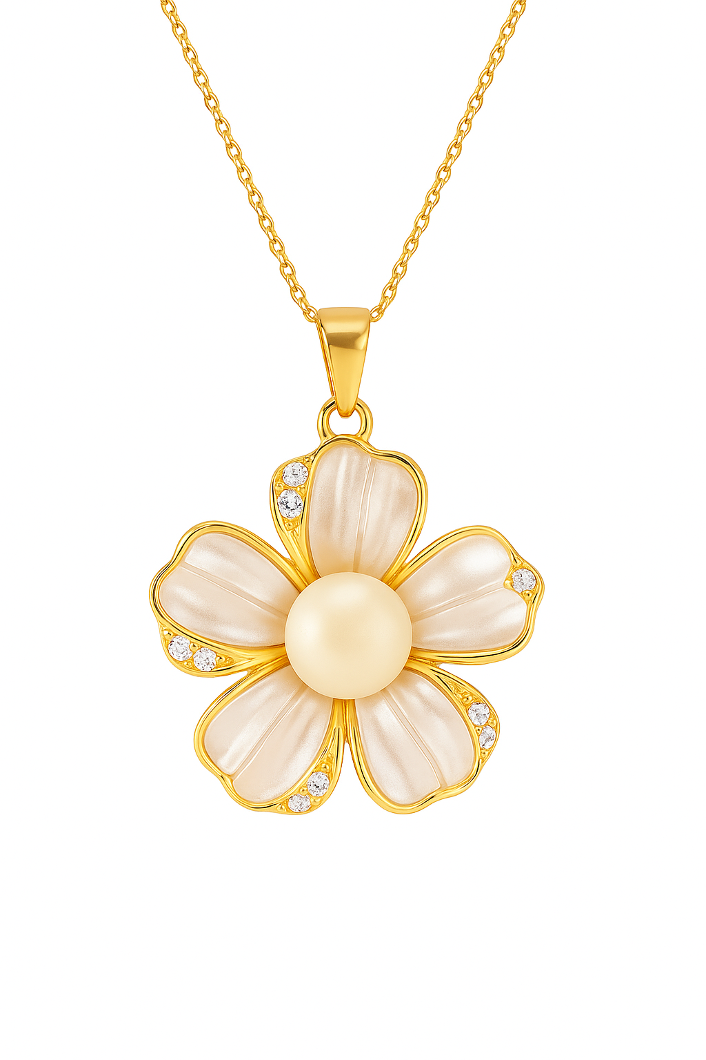 LP JEWELS Elegant Flower Pendant Necklace