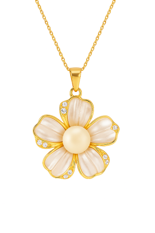 LP JEWELS Elegant Flower Pendant Necklace