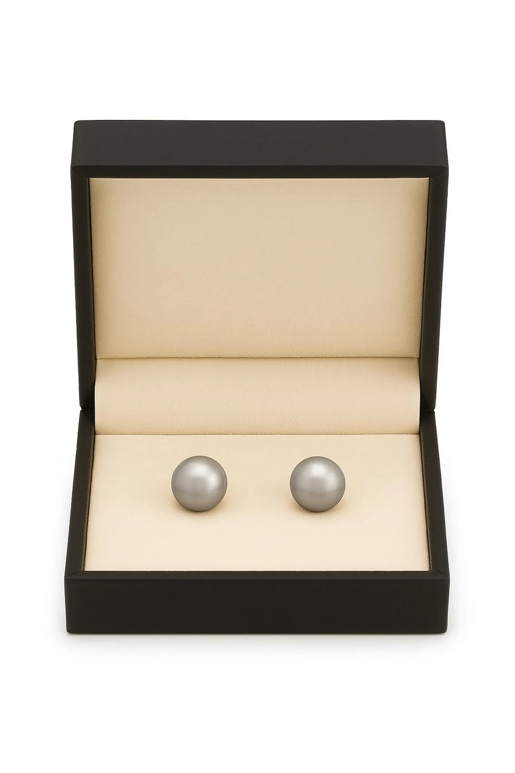 Classic Black Pearl Stud Earrings