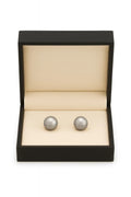 Classic Black Pearl Stud Earrings