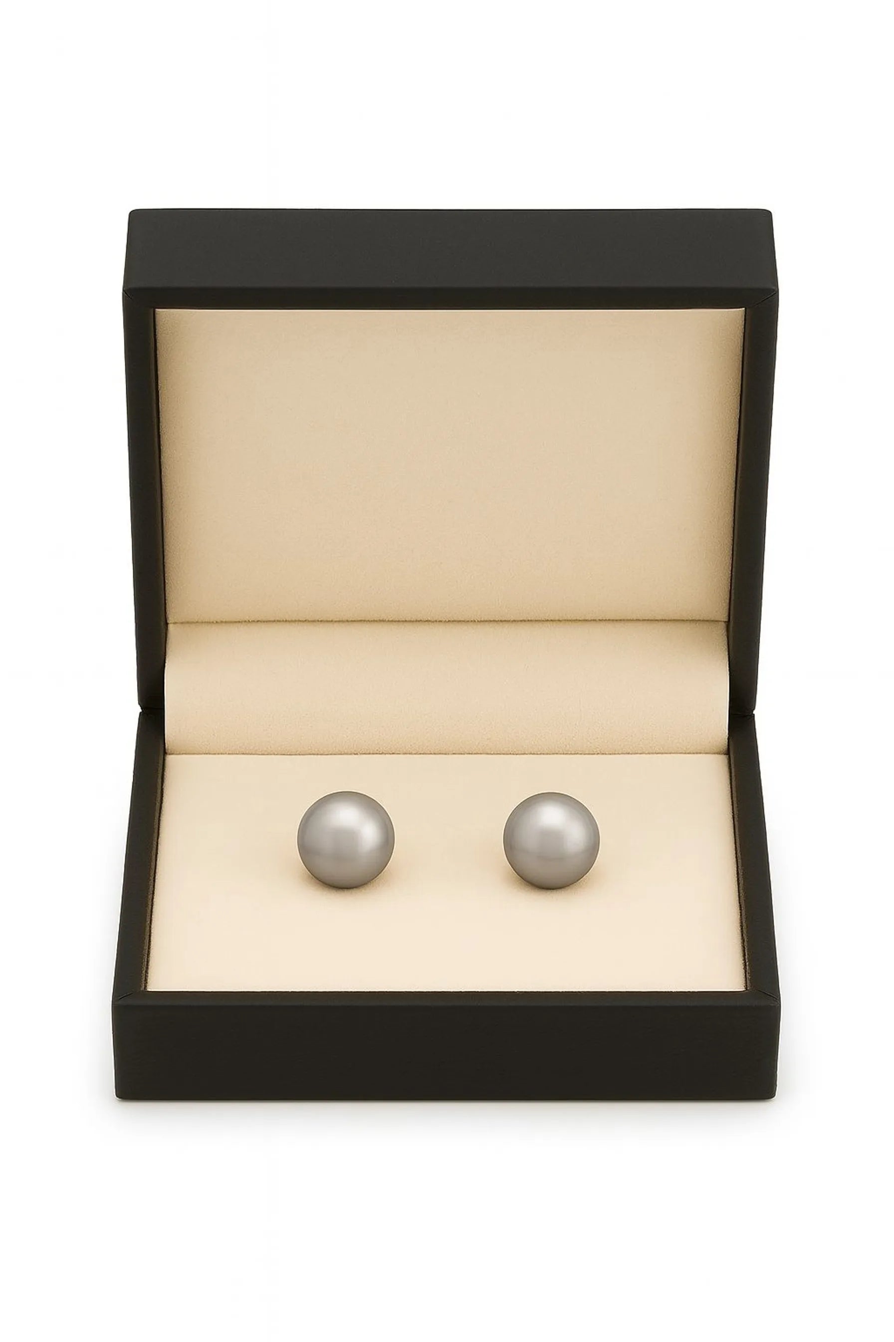 Classic Black Pearl Stud Earrings