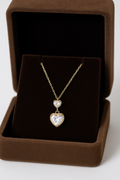 LP Jewels Designer Twin Heart Pendant Chain for Women