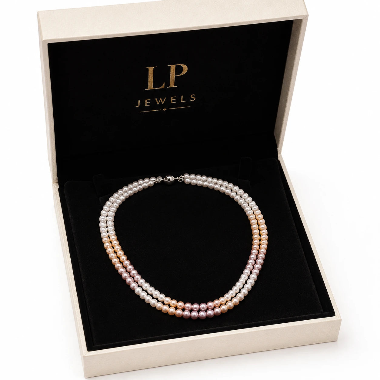 Grace in Every Strand – Double-Line Freshwater Pearl Necklace