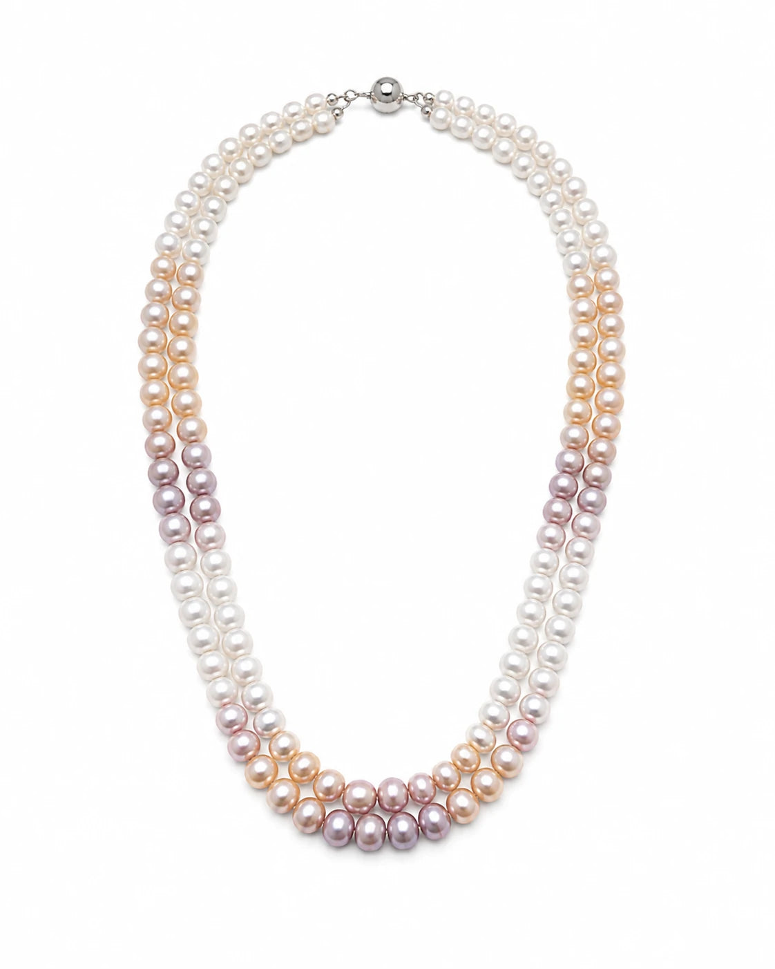 Grace in Every Strand – Double-Line Freshwater Pearl Necklace
