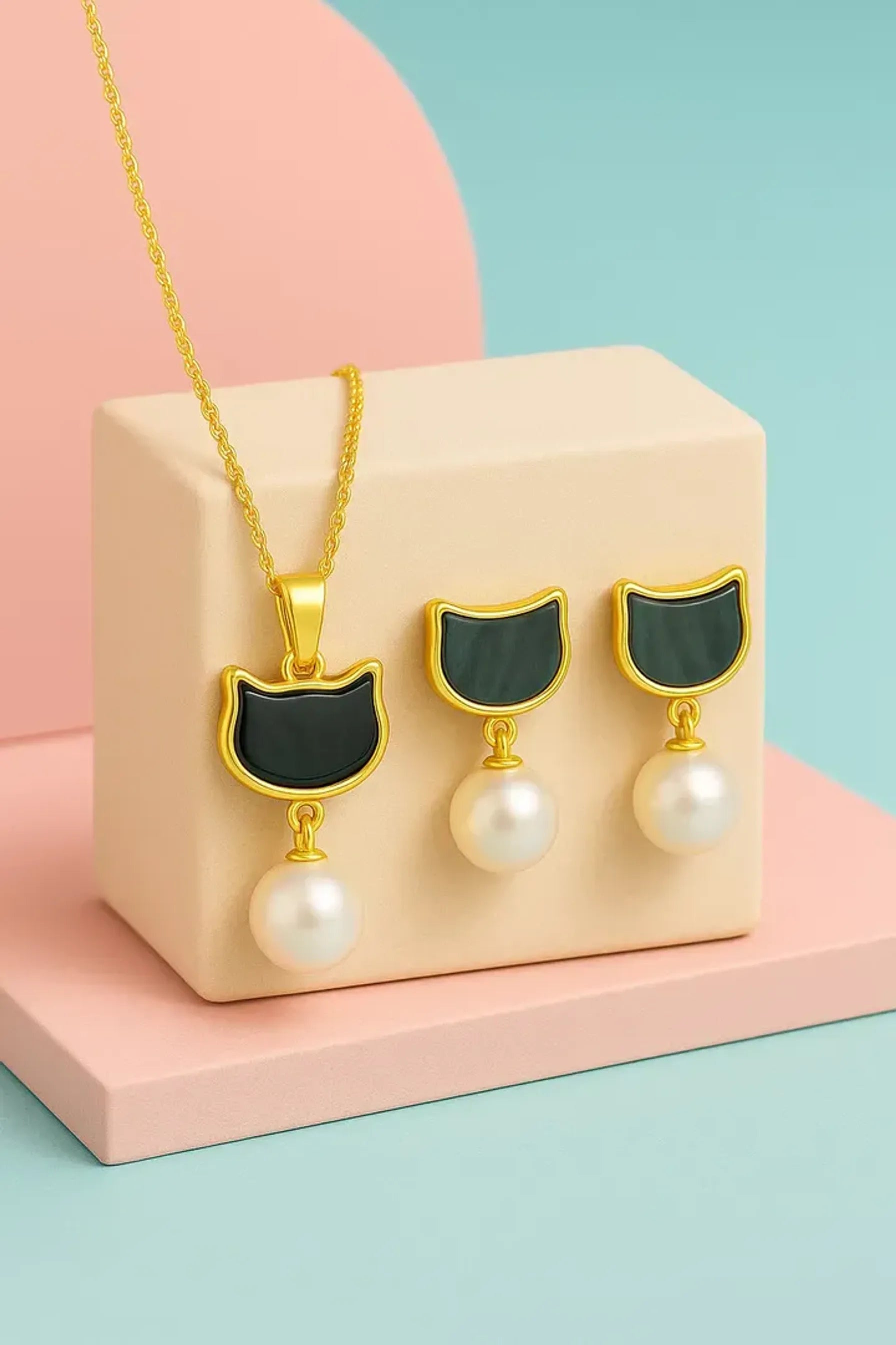 Chic Cat Pearl  Combo Set