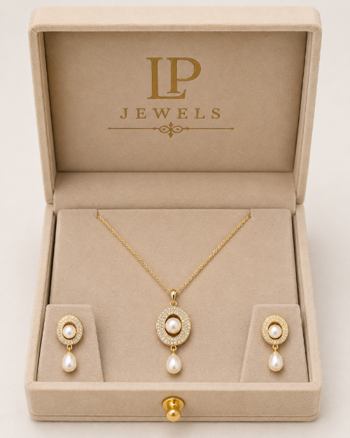 Pearl & Ruby Pendant Set Combo – B1G1 Free - LP Jewels