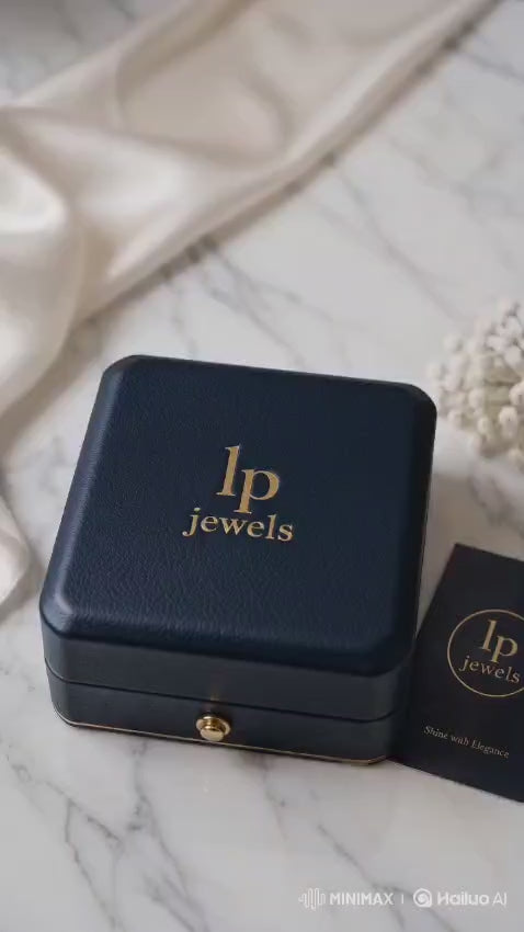 Emerald Green Halo Pendant Set with Pearl Drops | Necklace & Earrings Set for Women | LP Jewels