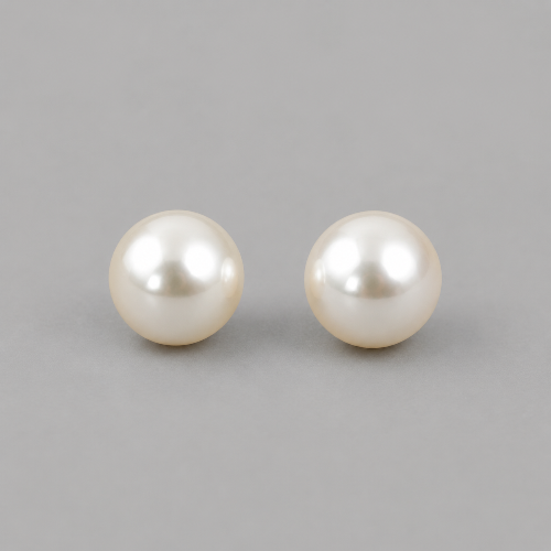 LP JEWELS 8mm South Sea Pearl Stud Earrings for Women | Classic Luxury Pearl Earrings