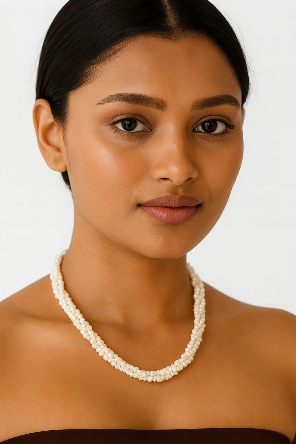 Elegant Multi-Strand Pearl Beaded Necklace for Women
